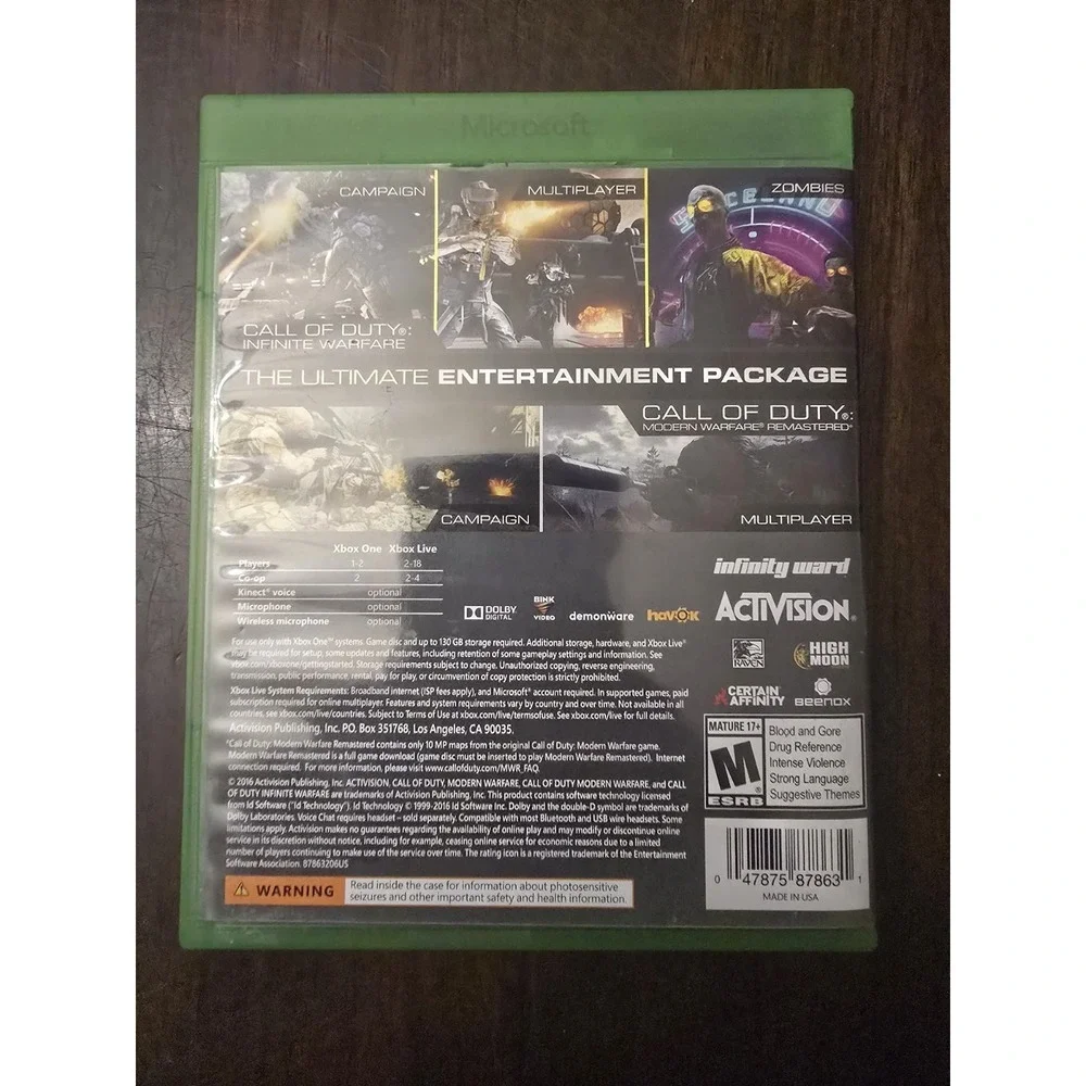 Xbox One Call‎ of Duty: Infinite Warfare Legacy Edition Game